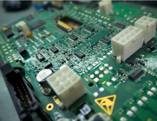 Close-up of electronic circuit board