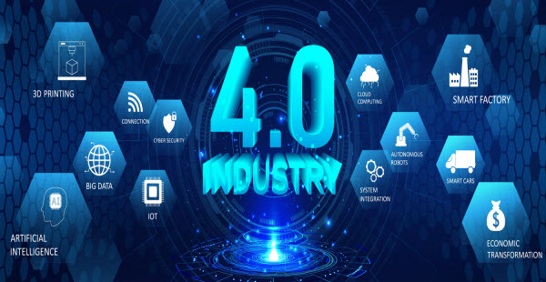 SG - Industry 4.0 Web banner Industrial Revolution 4.0.